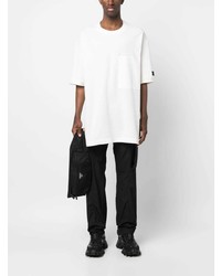 T-shirt à col rond imprimé blanc Y-3