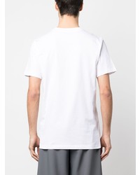 T-shirt à col rond imprimé blanc Marni