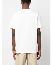 T-shirt à col rond imprimé blanc MAISON KITSUNÉ