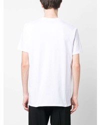 T-shirt à col rond imprimé blanc Just Cavalli