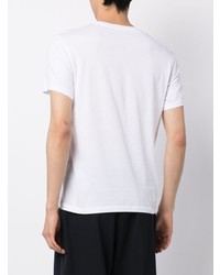 T-shirt à col rond imprimé blanc Emporio Armani