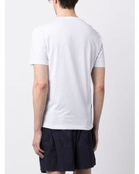 T-shirt à col rond imprimé blanc Ea7 Emporio Armani