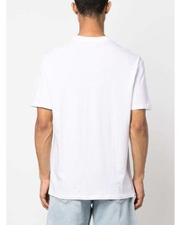 T-shirt à col rond imprimé blanc Nahmias