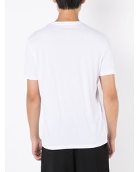 T-shirt à col rond imprimé blanc Armani Exchange