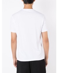 T-shirt à col rond imprimé blanc Armani Exchange