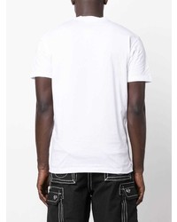 T-shirt à col rond imprimé blanc DSQUARED2