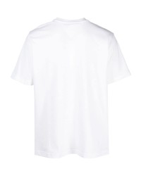 T-shirt à col rond imprimé blanc Tommy Jeans