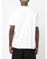 T-shirt à col rond imprimé blanc C.P. Company
