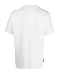 T-shirt à col rond imprimé blanc AUTRY