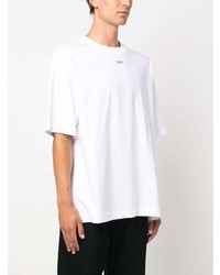 T-shirt à col rond imprimé blanc Off-White