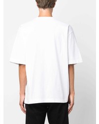 T-shirt à col rond imprimé blanc Off-White