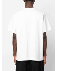T-shirt à col rond imprimé blanc A-Cold-Wall*