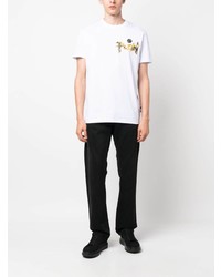 T-shirt à col rond imprimé blanc Philipp Plein