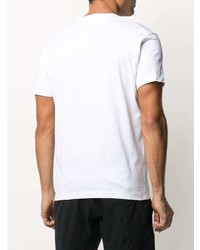 T-shirt à col rond imprimé blanc DSQUARED2