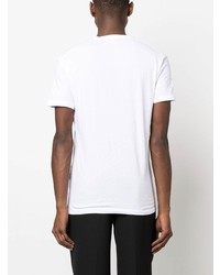 T-shirt à col rond imprimé blanc DSQUARED2