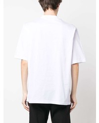 T-shirt à col rond imprimé blanc DSQUARED2