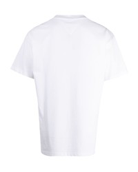 T-shirt à col rond imprimé blanc Tommy Jeans