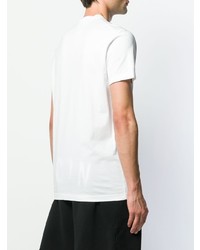 T-shirt à col rond imprimé blanc DSQUARED2