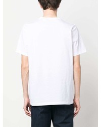 T-shirt à col rond imprimé blanc PS Paul Smith