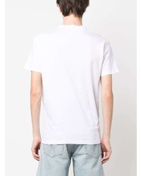 T-shirt à col rond imprimé blanc DSQUARED2