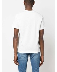 T-shirt à col rond imprimé blanc Emporio Armani