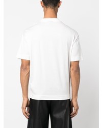 T-shirt à col rond imprimé blanc Emporio Armani