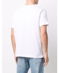 T-shirt à col rond imprimé blanc Tommy Hilfiger