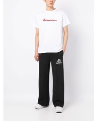 T-shirt à col rond imprimé blanc Fiorucci