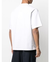 T-shirt à col rond imprimé blanc Kenzo