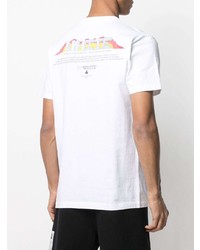 T-shirt à col rond imprimé blanc Off-White