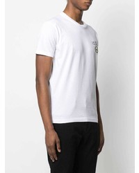 T-shirt à col rond imprimé blanc DSQUARED2