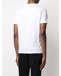 T-shirt à col rond imprimé blanc DSQUARED2