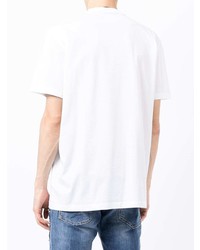 T-shirt à col rond imprimé blanc DSQUARED2