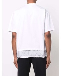 T-shirt à col rond imprimé blanc DSQUARED2