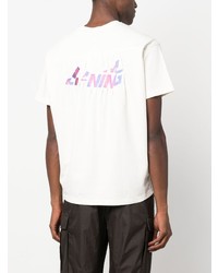 T-shirt à col rond imprimé blanc Li-Ning