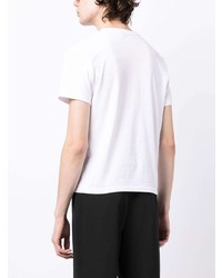 T-shirt à col rond imprimé blanc Black Comme Des Garçons