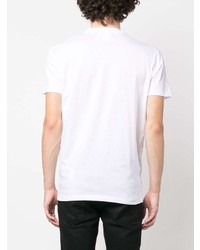 T-shirt à col rond imprimé blanc DSQUARED2