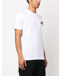 T-shirt à col rond imprimé blanc DSQUARED2