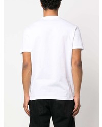 T-shirt à col rond imprimé blanc DSQUARED2