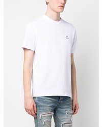 T-shirt à col rond imprimé blanc Amiri