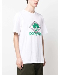 T-shirt à col rond imprimé blanc Oamc