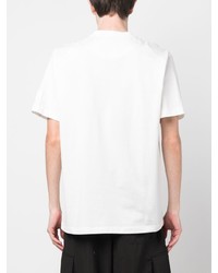 T-shirt à col rond imprimé blanc Y-3