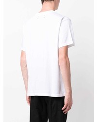 T-shirt à col rond imprimé blanc Amiri