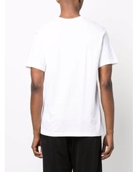 T-shirt à col rond imprimé blanc Nike