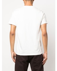 T-shirt à col rond imprimé blanc Fred Perry