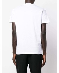 T-shirt à col rond imprimé blanc DSQUARED2