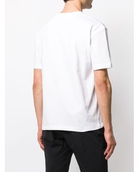 T-shirt à col rond imprimé blanc McQ Alexander McQueen