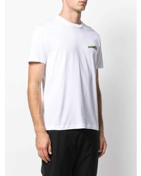 T-shirt à col rond imprimé blanc Les Hommes Urban