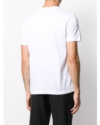 T-shirt à col rond imprimé blanc Les Hommes Urban