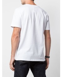 T-shirt à col rond imprimé blanc Norse Projects